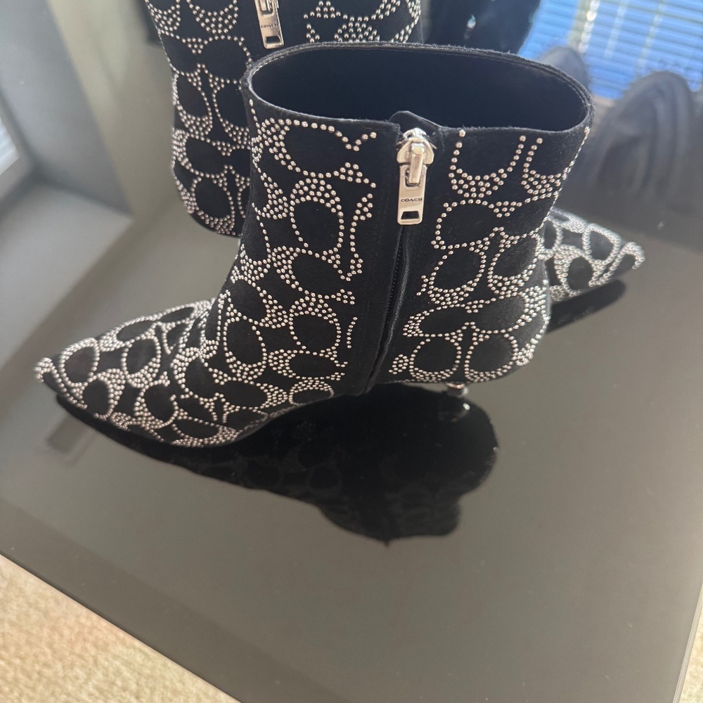 Coach kitten heel ankle booties